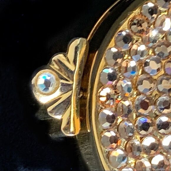 Gold crystal rhinestone mini sparkle evening bag - Picture 8 of 14